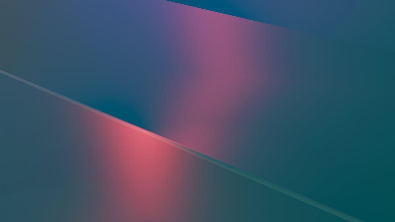 Vibrant abstract digital art featuring smooth gradients and geometric lines.